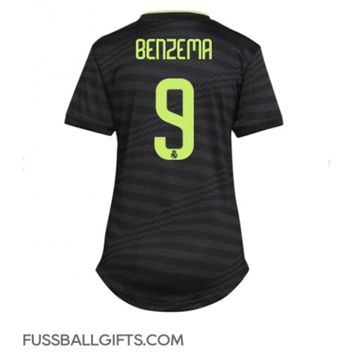 Real Madrid Karim Benzema #9 Fußballbekleidung 3rd trikot Damen 2022-23 Kurzarm